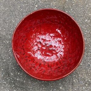 Noemi Ceramiche Umbria Italy PASTA DESSERT SOUP BOWL RED